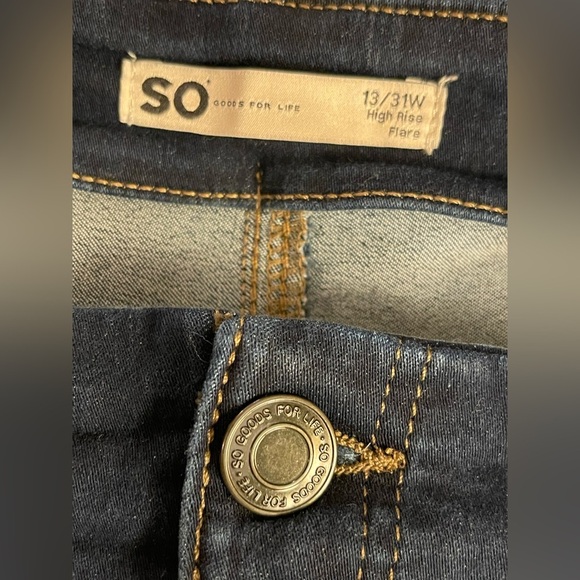 SO Blue Flare Wide Leg Jeans - Picture 13 of 13